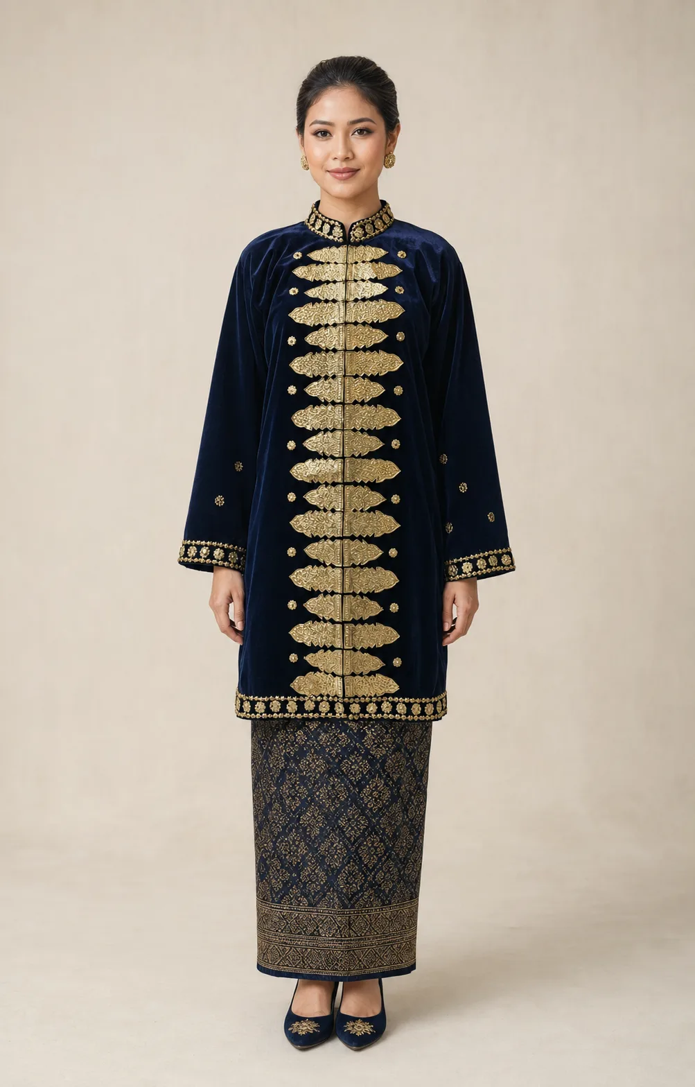 Kebaya Adat Navy untuk Bride