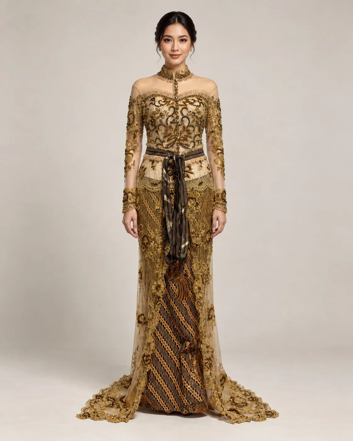 Kebaya Gold untuk Bride