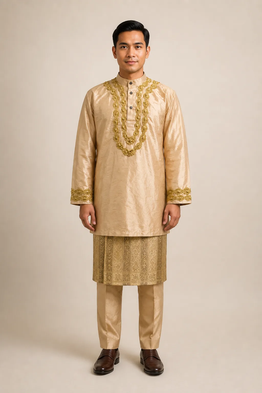 Kebaya Adat Cream untuk Groom