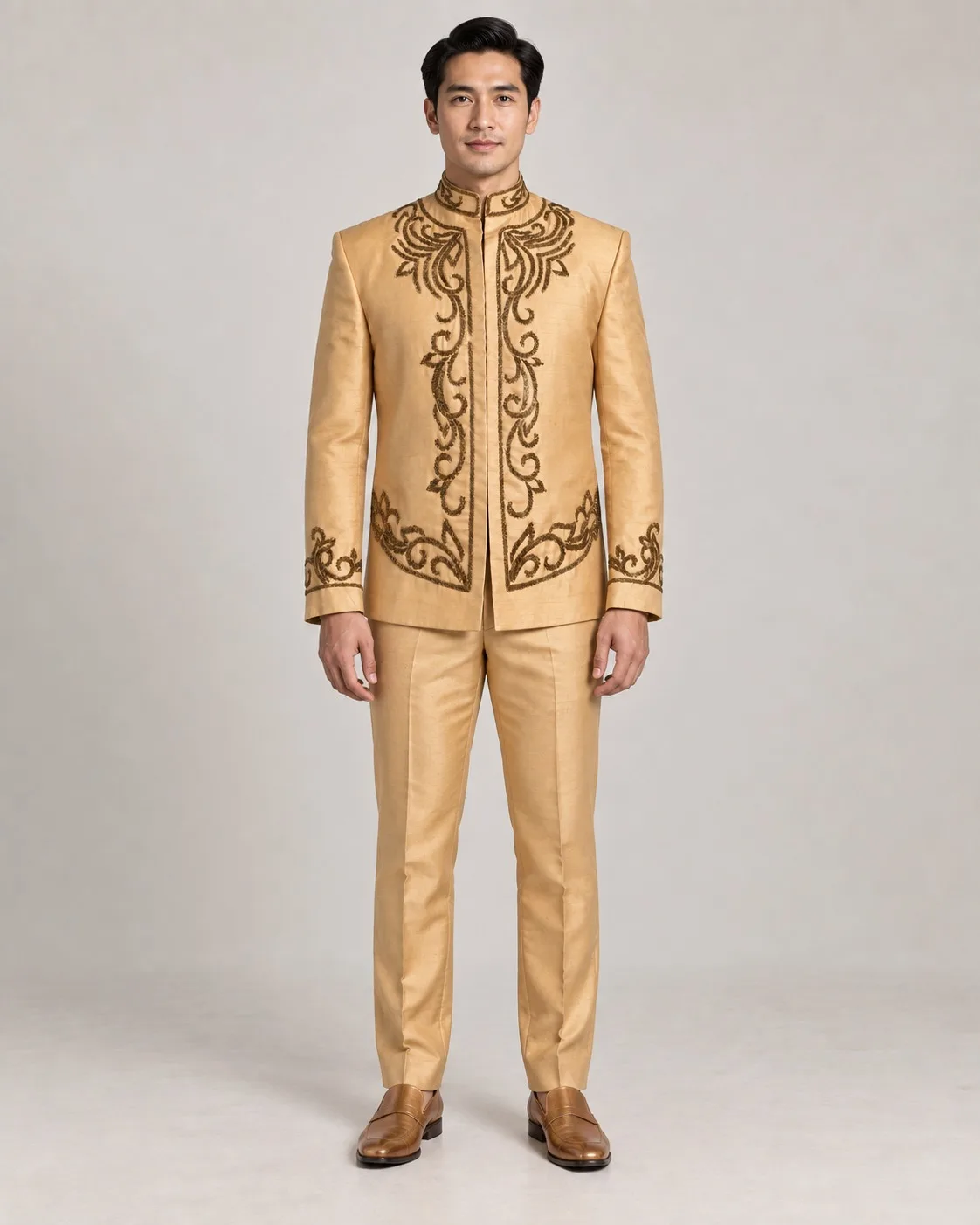 Beskap Jawa Beige untuk Groom