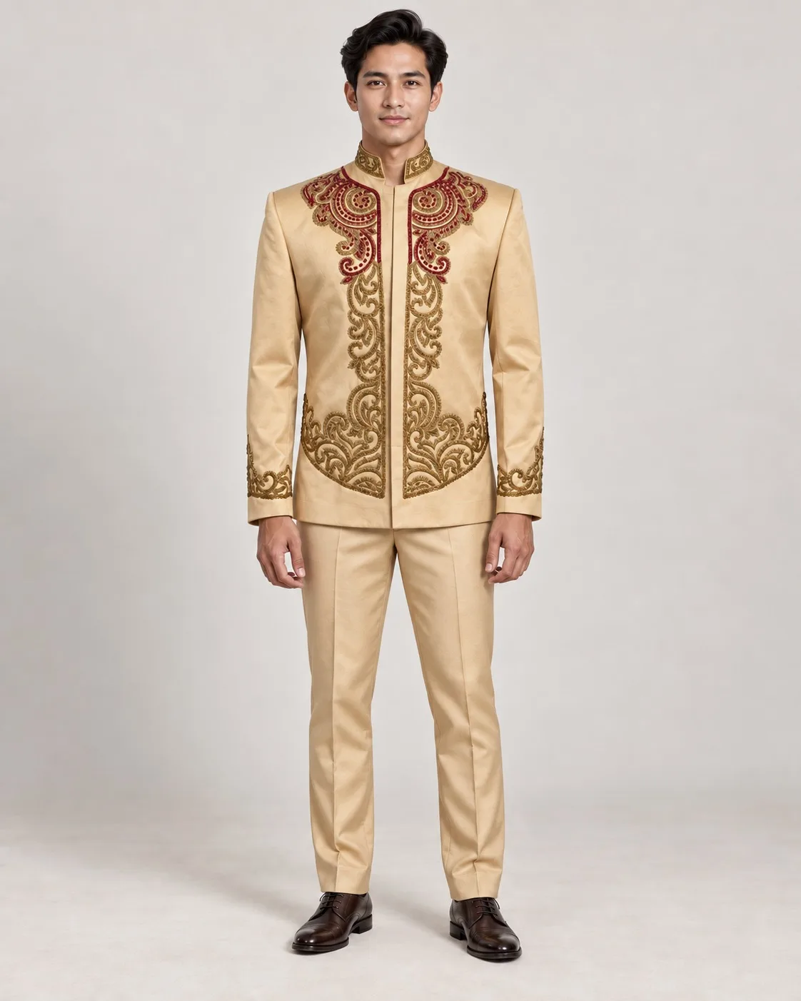 Beskap Jawa Gold untuk Groom