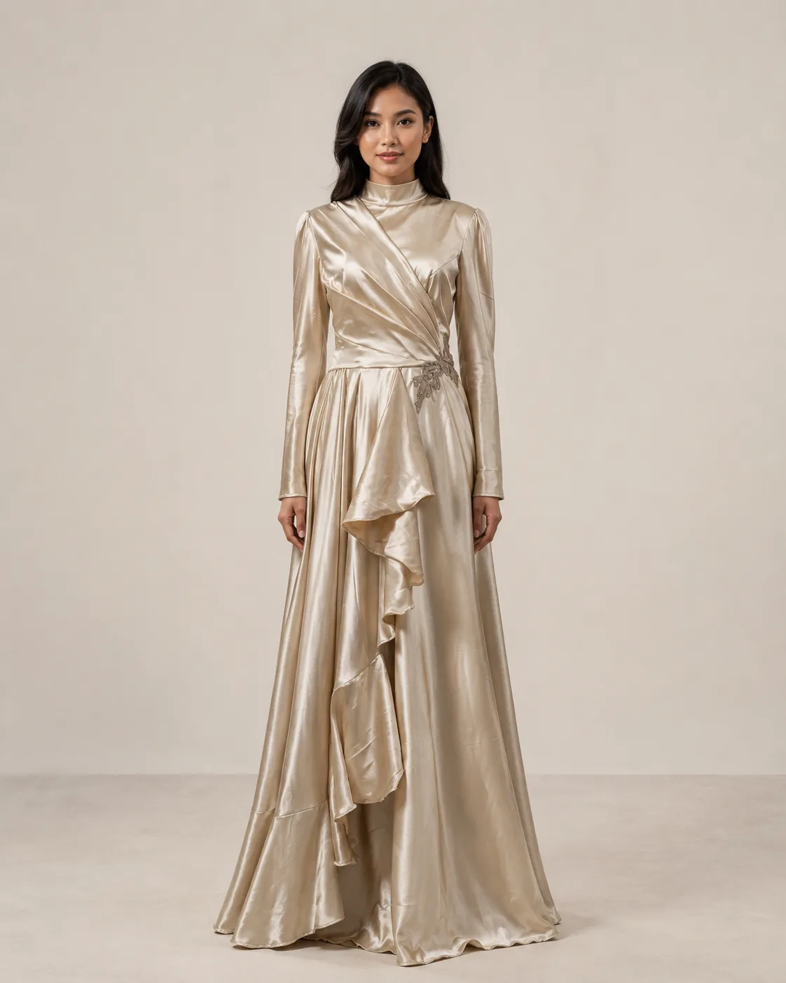 Gaun Cream untuk Ibu & Bridesmaid