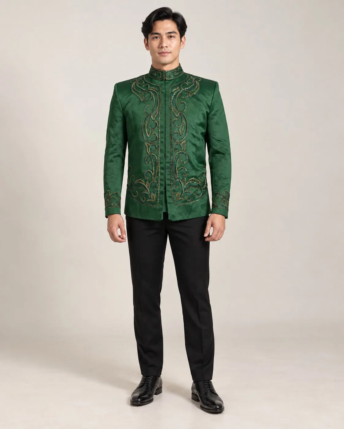 Beskap Jawa Green untuk Groom