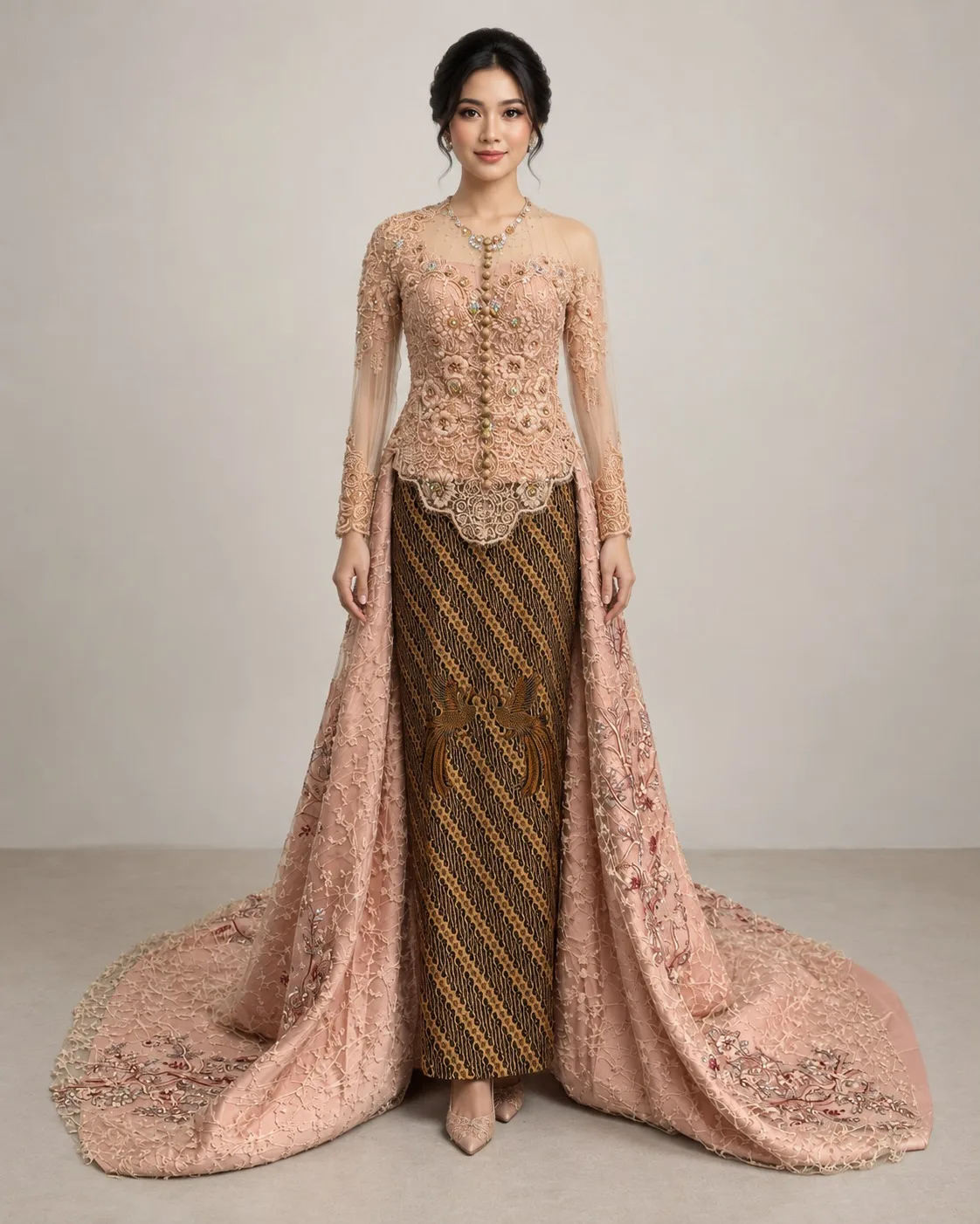 Kebaya Pink untuk Bride