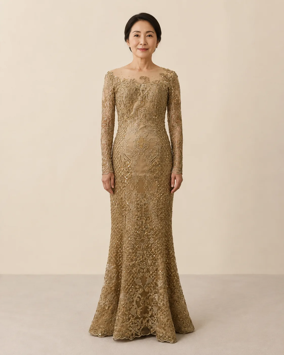 Kebaya Nasional Coklat untuk Bride/Mom