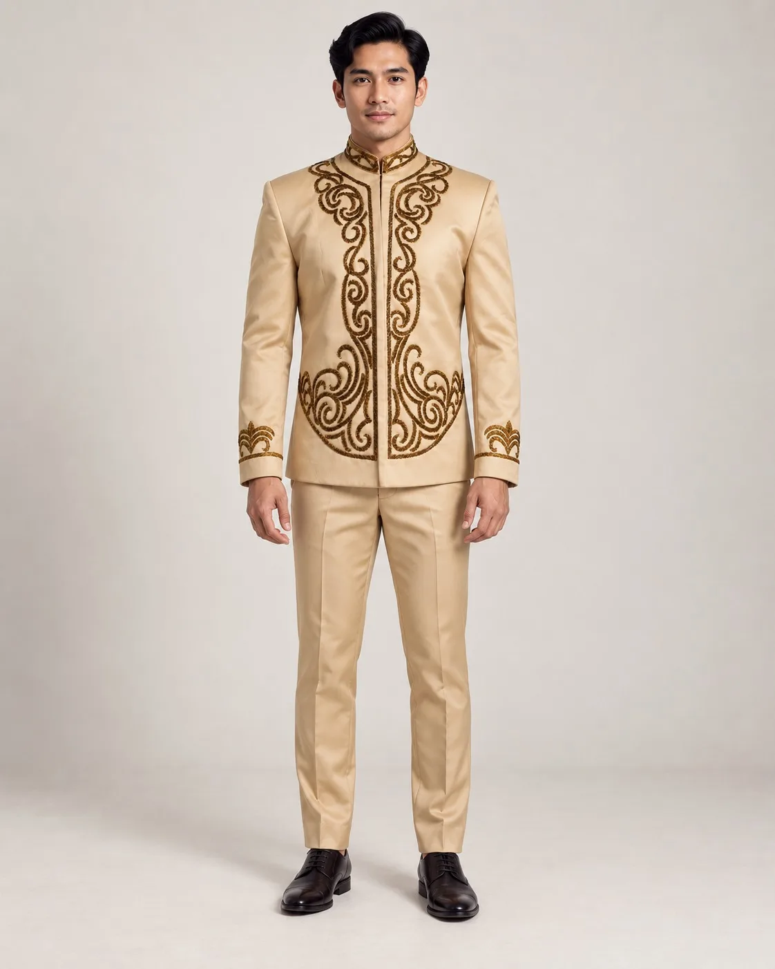 Beskap Jawa Beige untuk Groom
