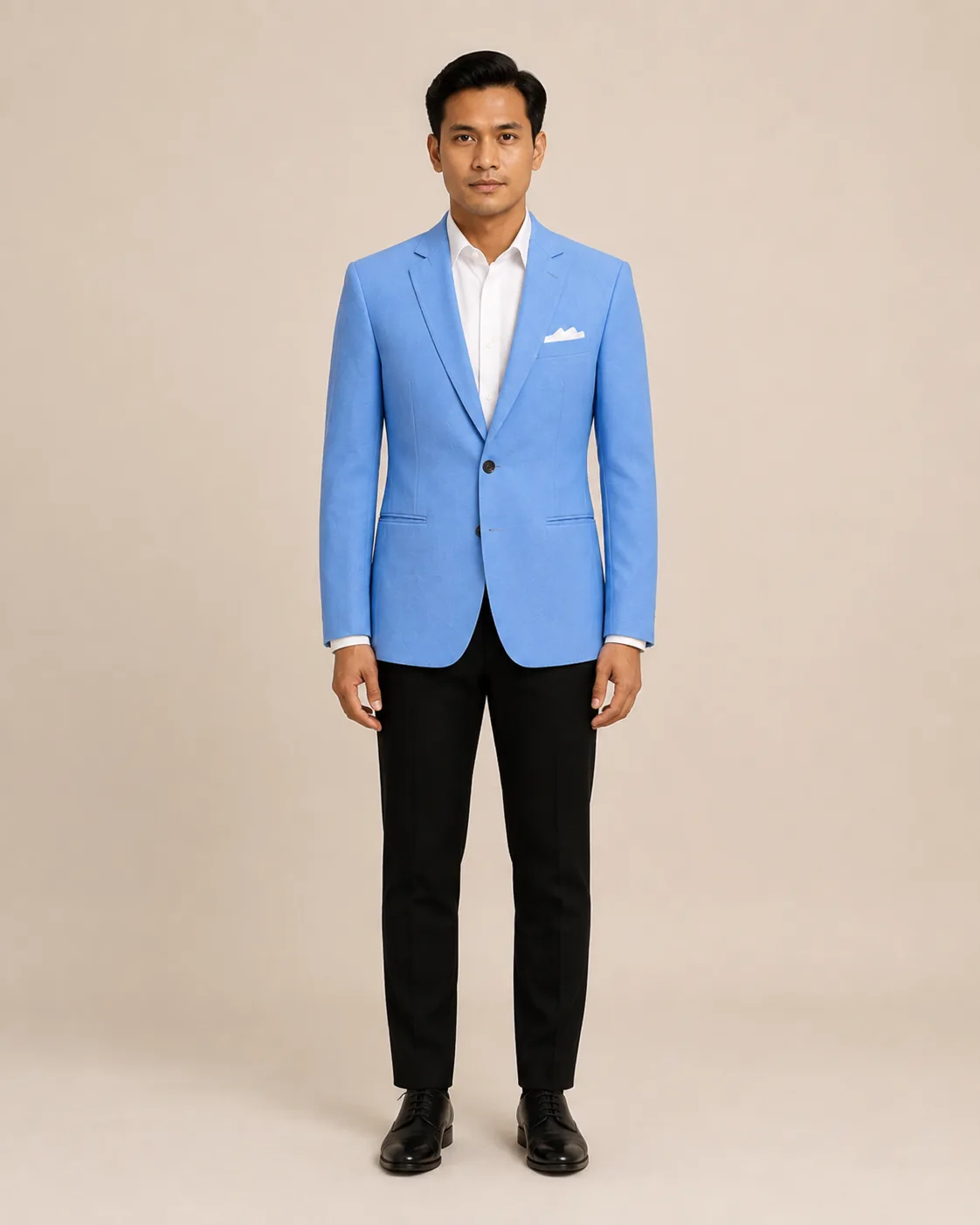 Jas Biru untuk Pengantin Pria & Ayah