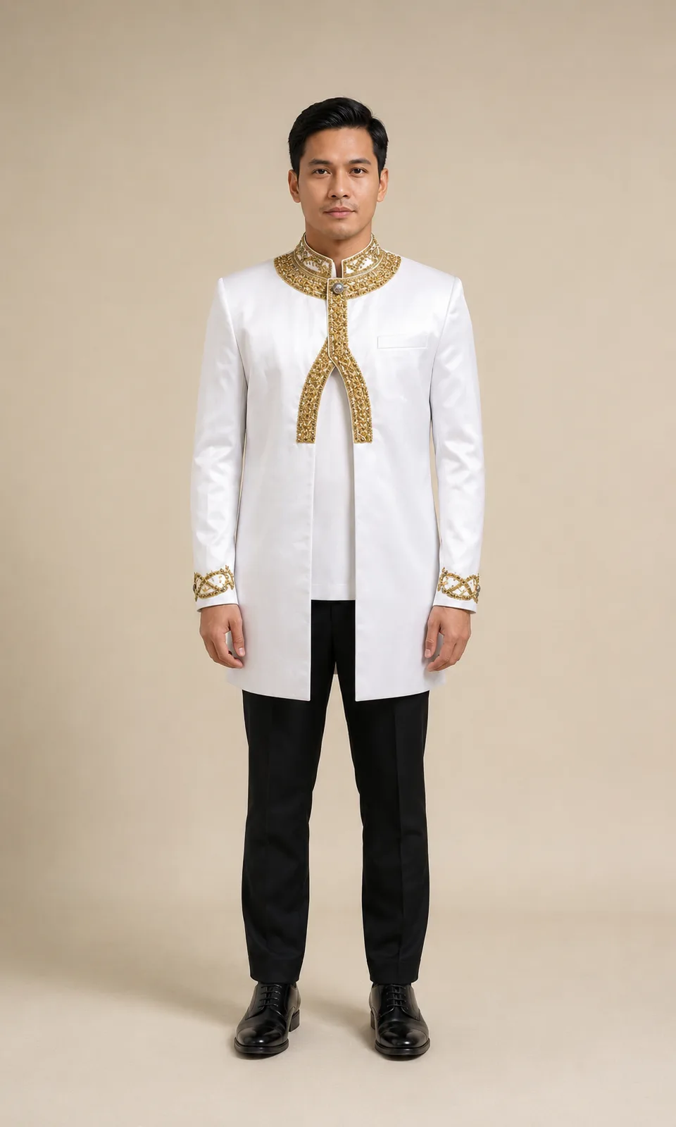 Demang Nasional Putih untuk Groom